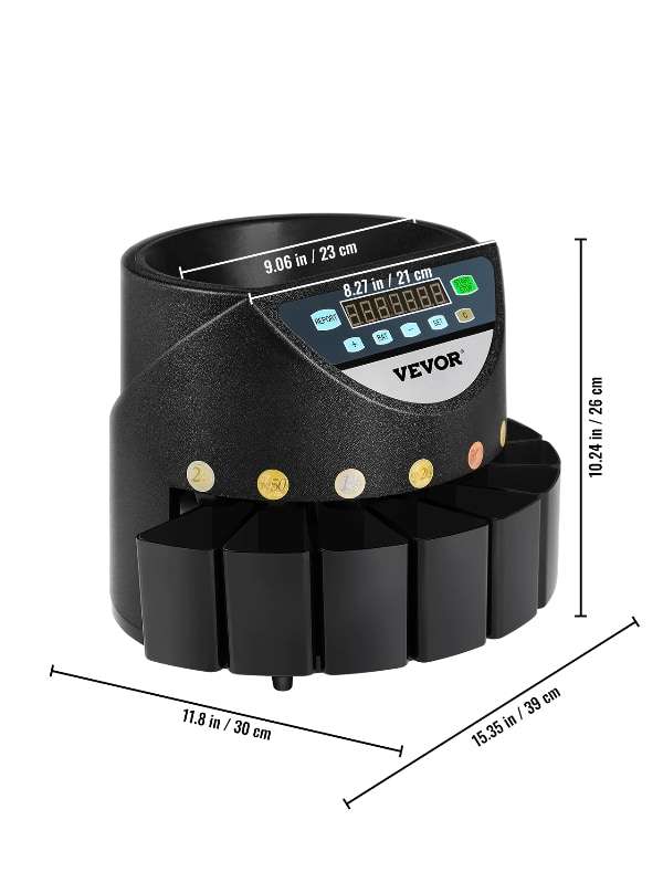 Profesionalni električni brojač za razvrstavanje euro kovanica